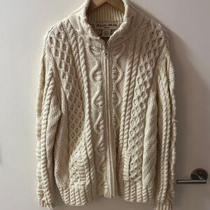 Aran Mor Cream Cable Knit Sweater